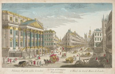 Bostad för Lord Mayor of London, 1700-talet. av Unbekannt