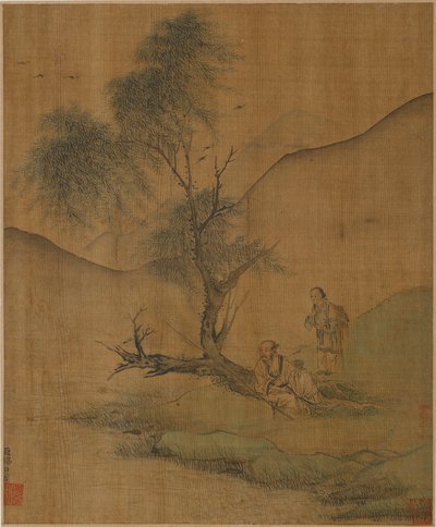 Vila under pilar, möjligen Mingdynastin, 1368-1644. av Unbekannt