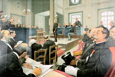 Återprövning av Albert Dreyfus, Rennes, Frankrike, 1899 av Unbekannt