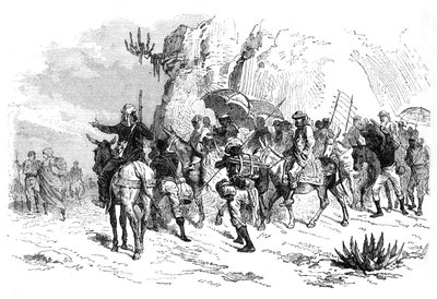De abessiniska fångarnas återkomst, c1880 av Unbekannt