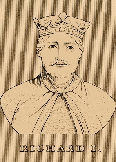 Richard I, 1157-1199, 1830. av Unbekannt