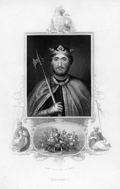 Richard I, kung av England, c1850 av Unbekannt