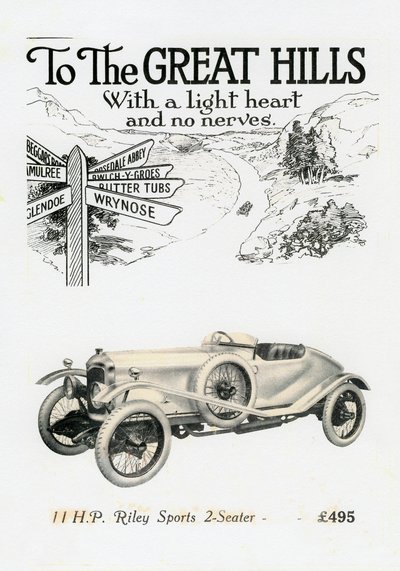 Riley MPH 2-sits sport, c1920-talet av Unbekannt
