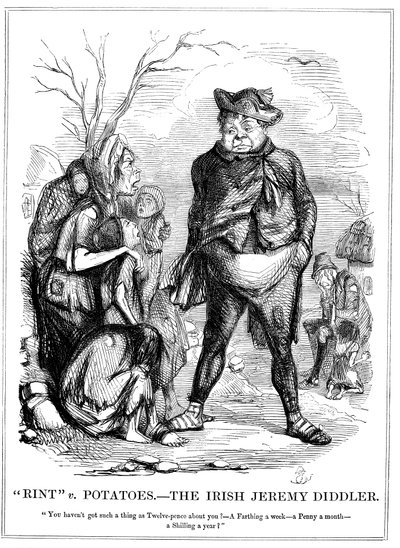 Rint v Potatoes - The Irish Jeremy Diddler, 1845 av Unbekannt