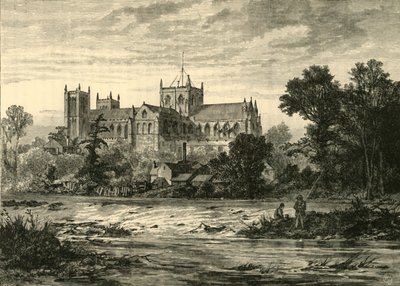 Ripon Minster, från sydost, 1898. av Unbekannt