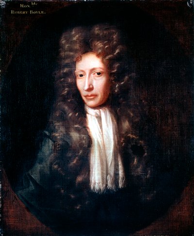 Robert Boyle, irländsk född kemist och fysiker, c1689-1690 av Unbekannt