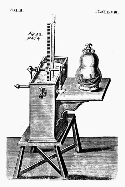Robert Boyles andra luftpump, c1660 1725 av Unbekannt
