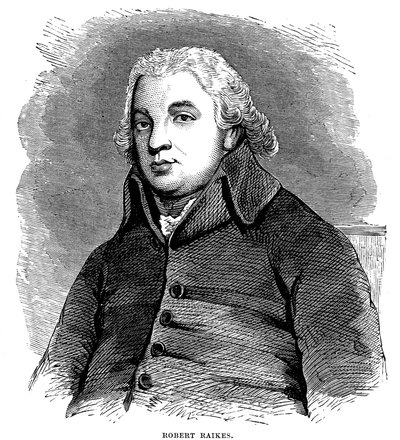 Robert Raikes, engelsk filantrop och förläggare, 1780 1880 av Unbekannt