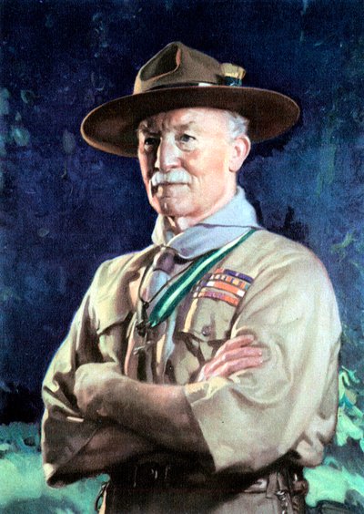 Robert Stephenson Smyth Baden-Powell, lst Viscount Baden-Powell, engelsk soldat. av Unbekannt