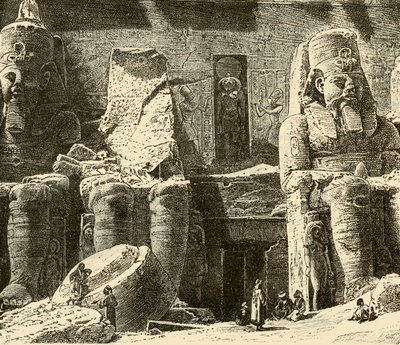 Klipptempel i Abousimbel, 1890. av Unbekannt