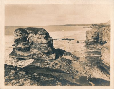Rocks at Porth - Newquay, 1927 av Unbekannt