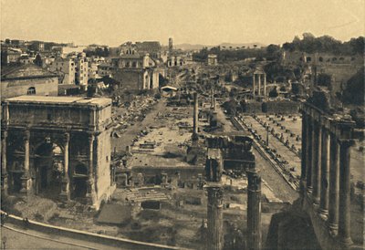 Roma - Allmän syn på Forum Romanum, 1910. av Unbekannt