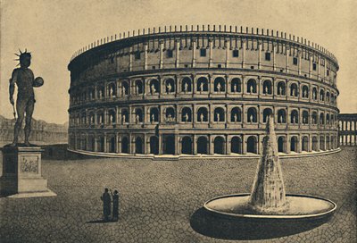 Roma - Imaginär rekonstruktion av Colosseum, 1910 av Unbekannt