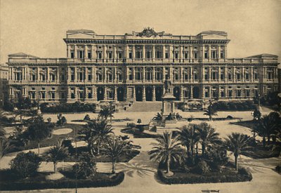 Rom - Prati di Castello. New Law Courts av Calderini och statyn av Cavour, 1910 av Unbekannt