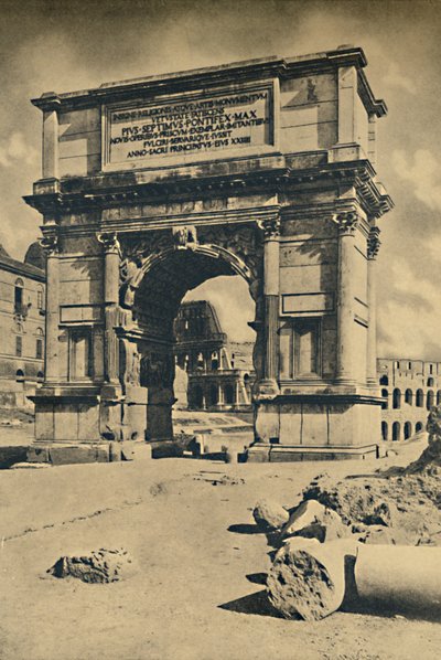 Roma - Forum Romanum - Titusbågen, 1910. av Unbekannt