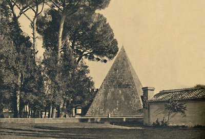 Roma - Caius Cestius gravpyramid - Sankt Paulus port på Ostia-vägen, 1910 av Unbekannt