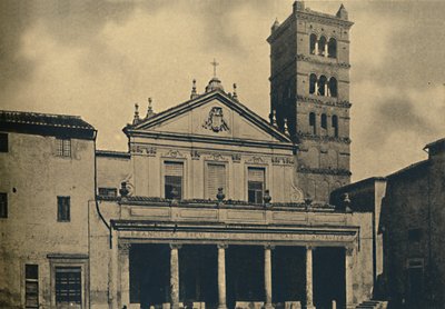Roma - St. Caecilias kyrktemplet av Bramante i klostret i S. Pietro i Montorio på Ja av Unbekannt