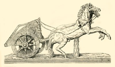 Romersk racervagn, 1890. av Unbekannt