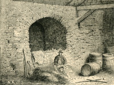 Romersk mur på Tower Hill, c1872. av Unbekannt