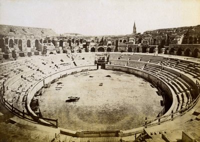 Romersk amfiteater, Nimes, Frankrike, sent 1800-tal eller tidigt 1900-tal av Unbekannt