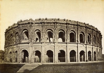 Romersk amfiteater, Nimes, Frankrike, sent 1800- eller tidigt 1900-tal av Unbekannt