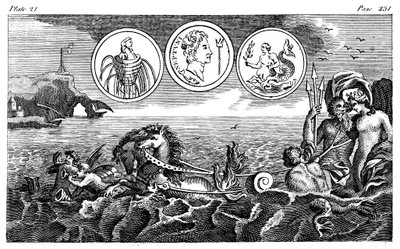 Romersk gud Neptunus, 1700-talet av Unbekannt