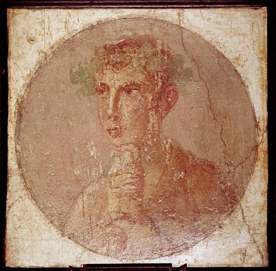 Romersk porträttmålning av en ung man, Pompeji, Italien av Unbekannt