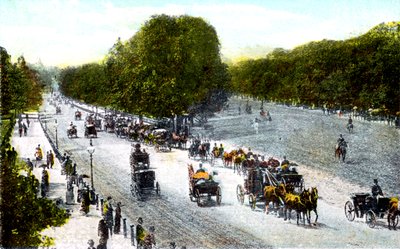Rotten Row, Hyde Park, London, 1900-talet av Unbekannt