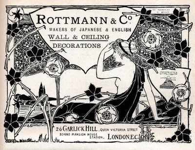 Rottmann & Co., Tillverkare av japanska och engelska vägg- och takdekorationer, 1897 av Unbekannt