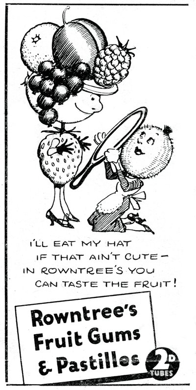 Rowntrees Fruit Gums and Pastilles, 1938 av Unbekannt