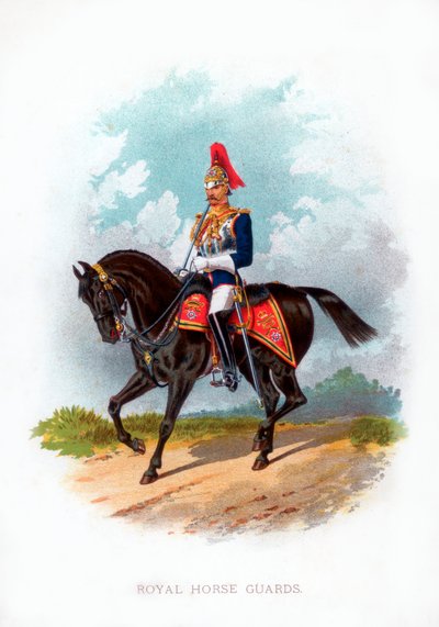 Kungliga hästgardet, 1888 av Unbekannt