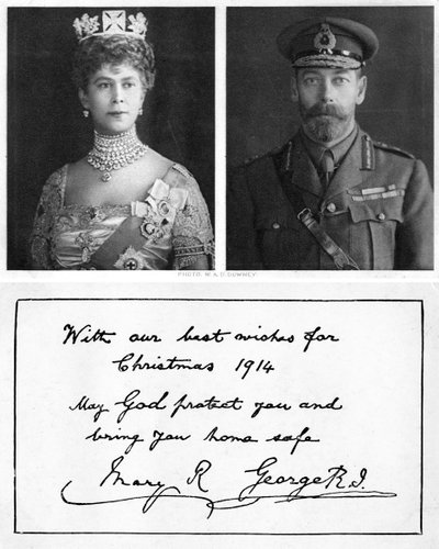 Kungligt julhälsningskort till de brittiska trupperna, 1914 av Unbekannt