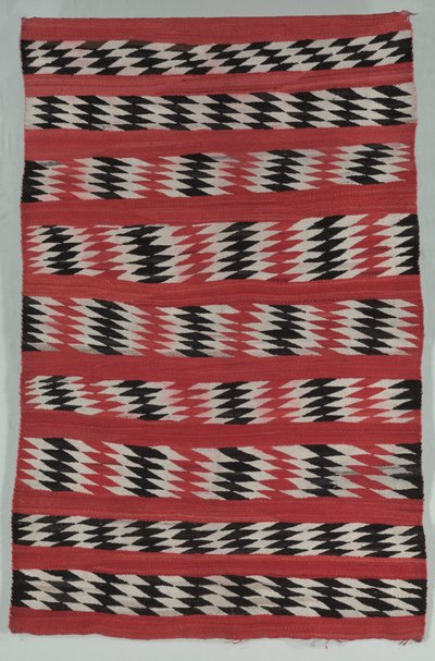 Matta bandad med diamantränder, ca. 1890-1900. av Unbekannt