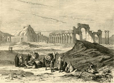 Ruinerna av Palmyra, 1890. av Unbekannt