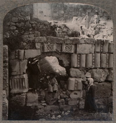 Ruinerna av Lasarus hus, c1900 av Unbekannt