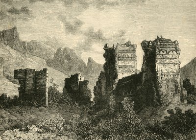 Ruins of the Old City Walls, Antioch, 1890.    av Unbekannt