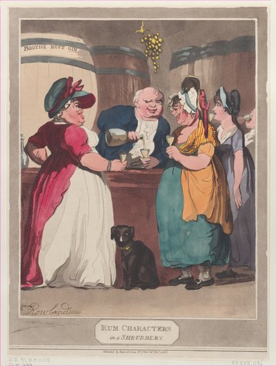 Rum Characters in a Shrubbery, 1 november 1808., 1 november 1808. av Unbekannt