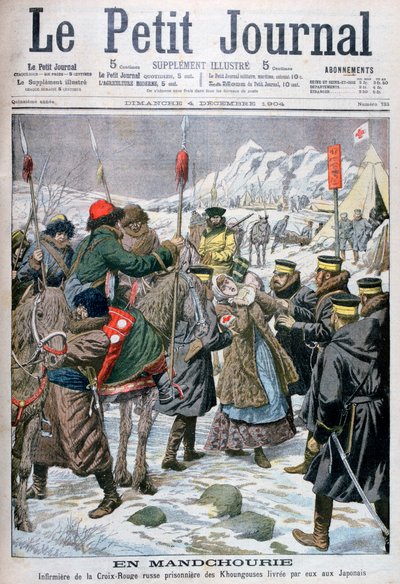 Rysk sjuksköterska som togs till fånga av manchus och överlämnades till japanerna, Manchuriet, 1904 av Unbekannt