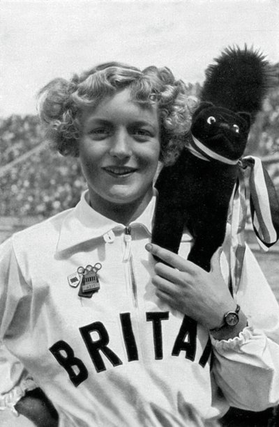 Ruthley Moris-Hancock, brittisk simmare, Olympiska spelen i Berlin 1936 av Unbekannt
