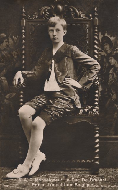 H.R.H. Monsignor Le Duc De Brabant Prins Leopold av Belgien, c1910. av Unbekannt
