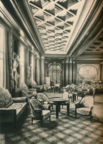 S. S Ile de France, Grand Salon, c1927 av Unbekannt