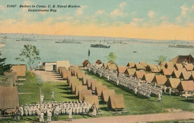 Sjömän i lägret, US Naval Station, Guantanamo Bay, c1911 av Unbekannt