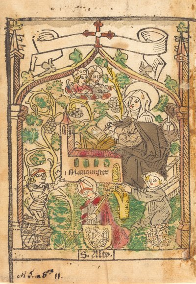 Saint Alto, Saint Bridget och grundarna av Mariamunster, ca. 1500. av Unbekannt