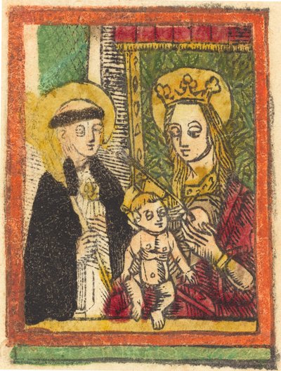Sankt Bernard med Madonnan och barnet, 14801500. av Unbekannt