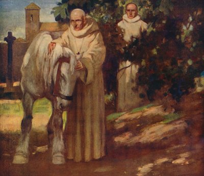 Saint Columba och den vita hästen, 1912 av Unbekannt