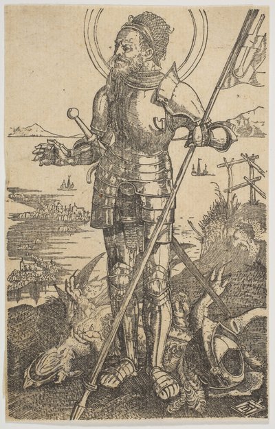 Saint George Stående kopia.n.d. av Unbekannt