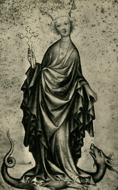Saint Margaret, tidigt 1400-tal, 1943. av Unbekannt