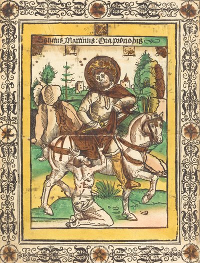 Sankt Martin och tiggaren, ca. 1490. av Unbekannt
