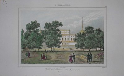 Sankt Mikaels slott i Sankt Petersburg, tidigt 1800-tal. av Unbekannt