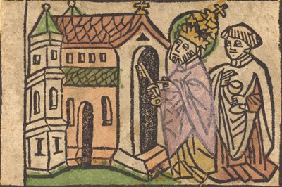 Sankt Peter som grundare av kyrkan, 14601470. av Unbekannt